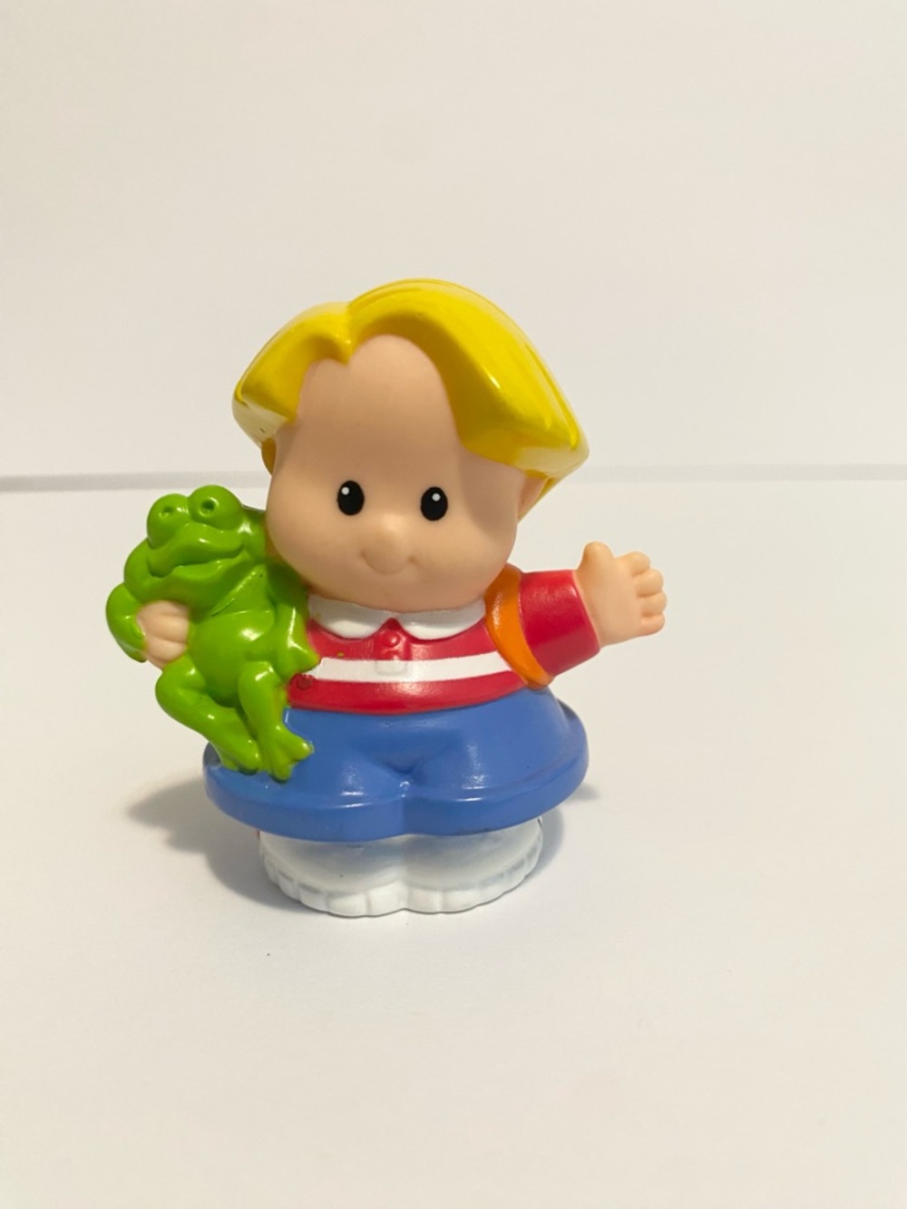 Little People Boy w Frog School Dollhouse Figure Fisher Price Toy Doll 4/$20 🛑